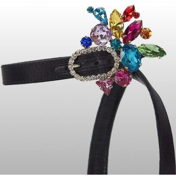 Christian Louboutin Goldie Joli 100 Embellished Satin Heels - Women's NWT US 7 - Picture 12 of 12